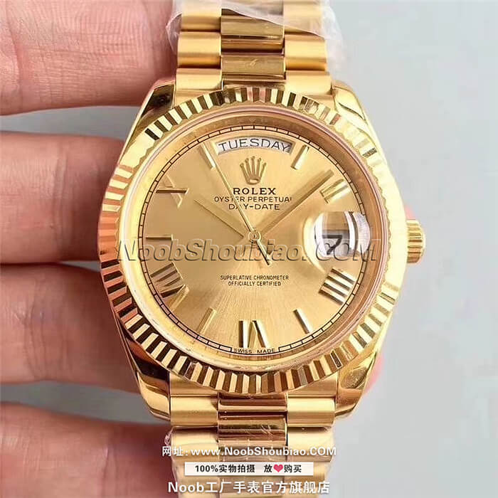 Rolex 劳力士 星期日历型40系列 228238-83418 18K黄金 N厂手表