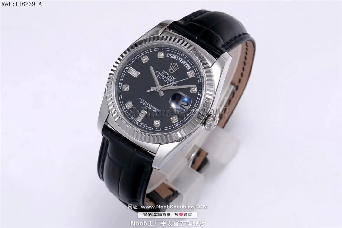 Rolex 劳力士手表 星期日历型36系列 118239 A黑盘镶钻 