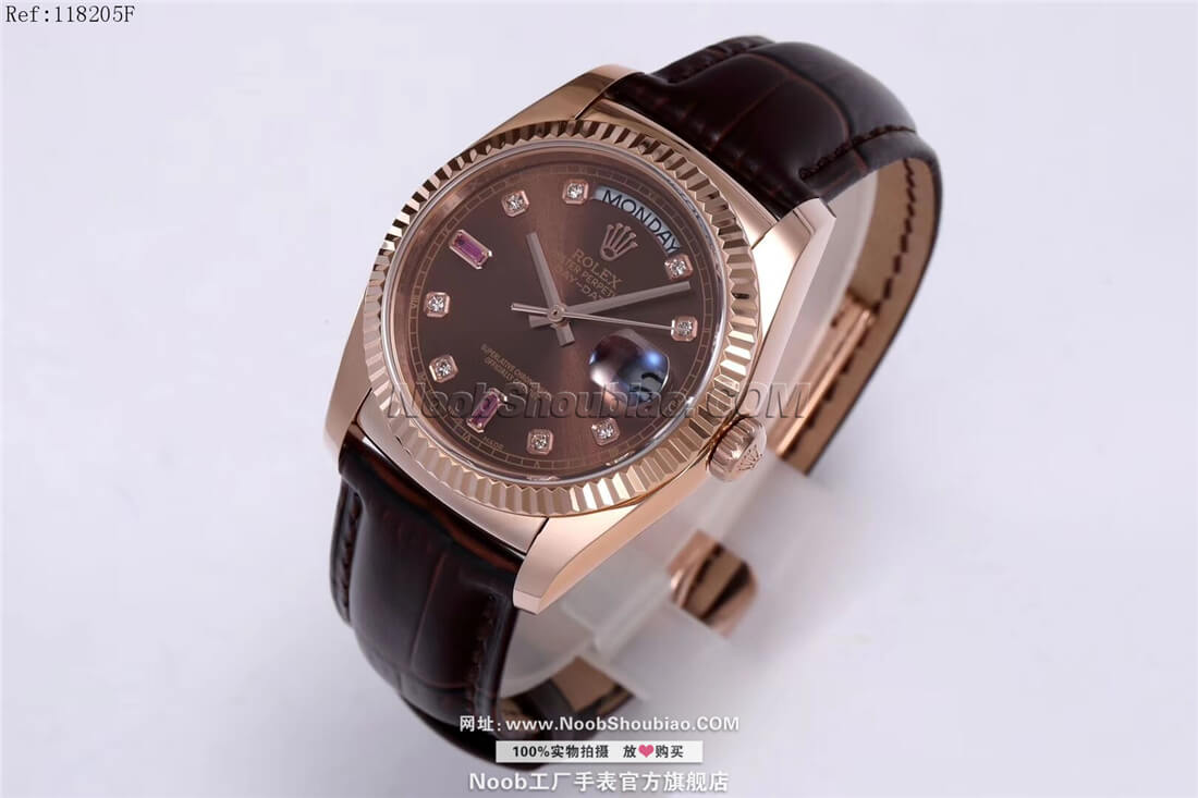 Rolex 劳力士手表 星期日历型36系列 118205F 三角坑纹外圈 