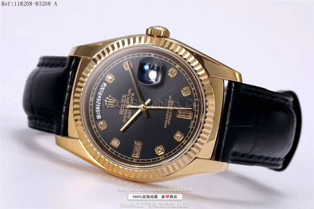 Rolex 劳力士手表 星期日历型36系列  118208-83208 A 三角坑纹外圈 NOOB厂
