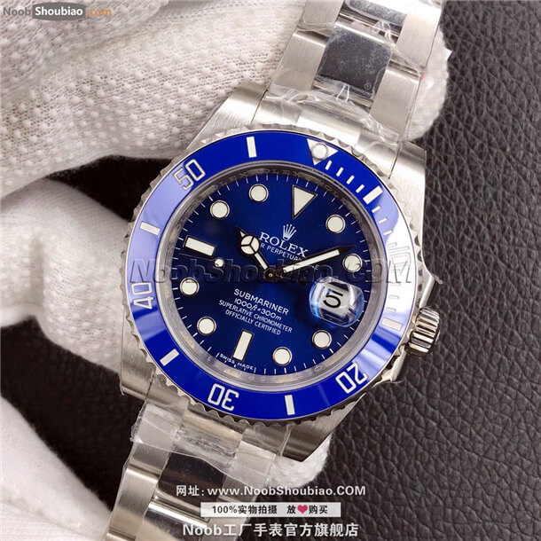 N厂手表V7版劳力士Rolex潜航者蓝水鬼116619LB