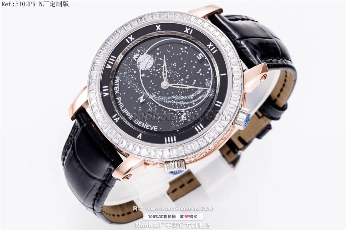 百达翡丽星空 超级复杂功能计时 5102系列 5102PR NOOB手表定制版