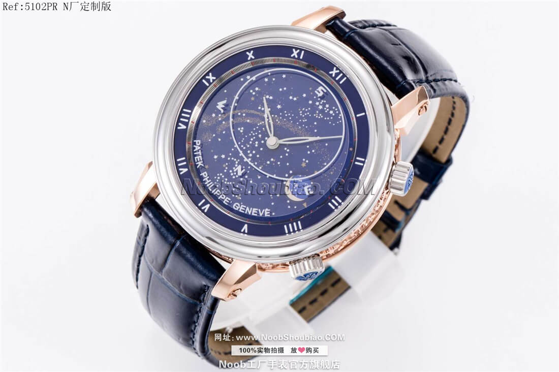  百达翡丽星空 超级复杂功能计时 5102系列 5102PR NOOB手表定制版