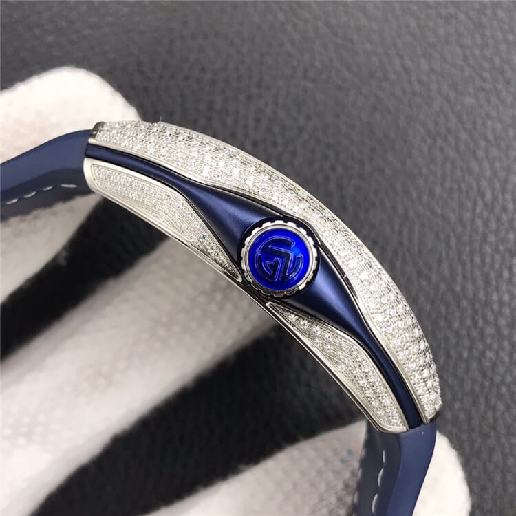法兰克穆勒  Franck Muller Vanguard Classical V 45 游艇系列  镶钻 蓝盘 