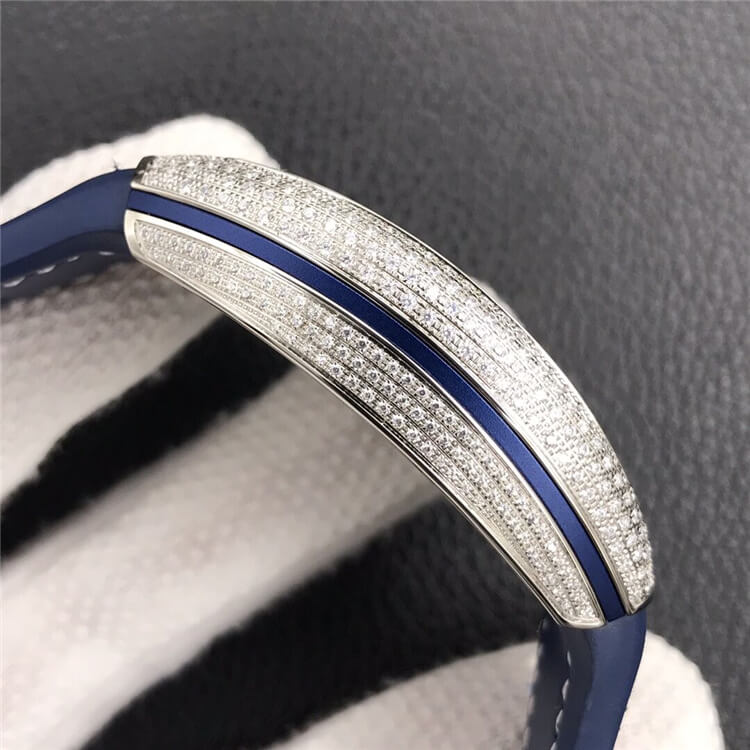 法兰克穆勒  Franck Muller Vanguard Classical V 45 游艇系列  镶钻 蓝盘 