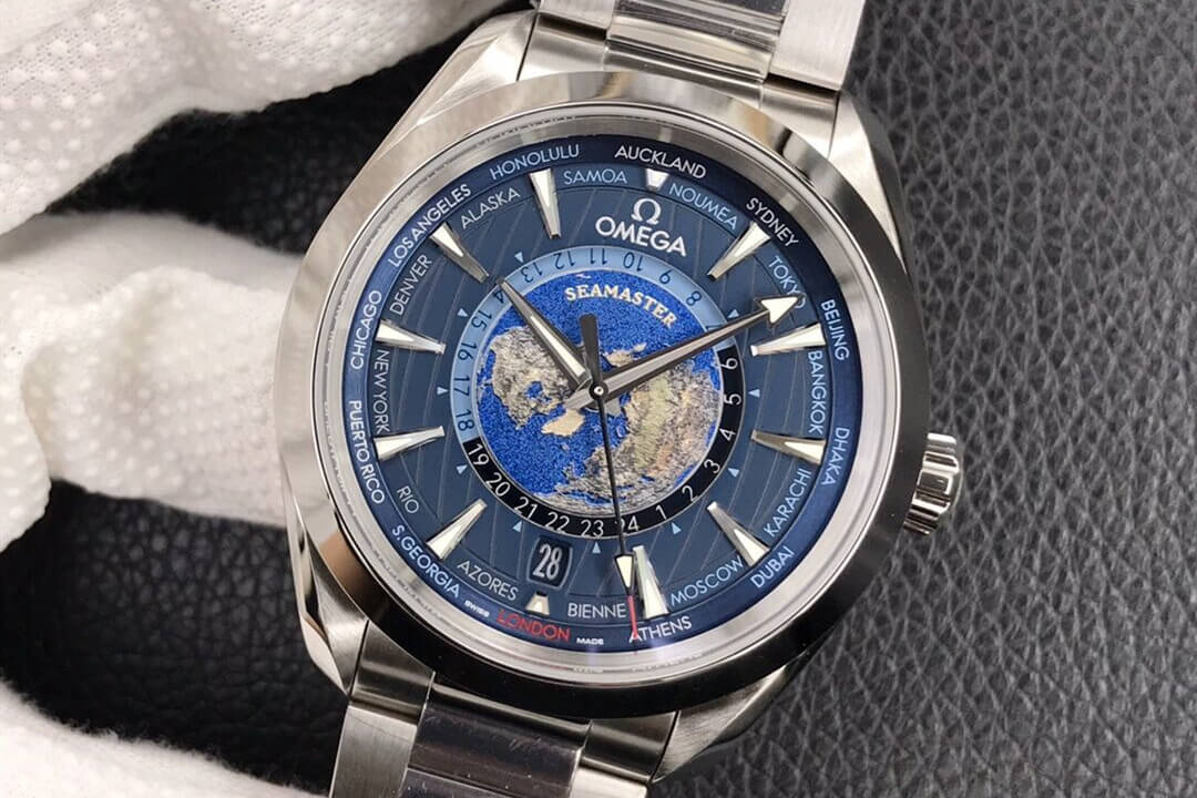 欧米茄 海马系列 AQUA TERRA 150米腕表系列 220.10.43.22.03.001(限量版世界时腕表)