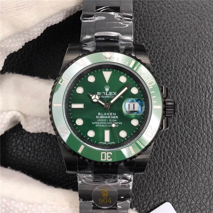 劳力士 Rolex 潜航者 德国Blaken改装厂 SUBMARINER DATE LV 绿水鬼