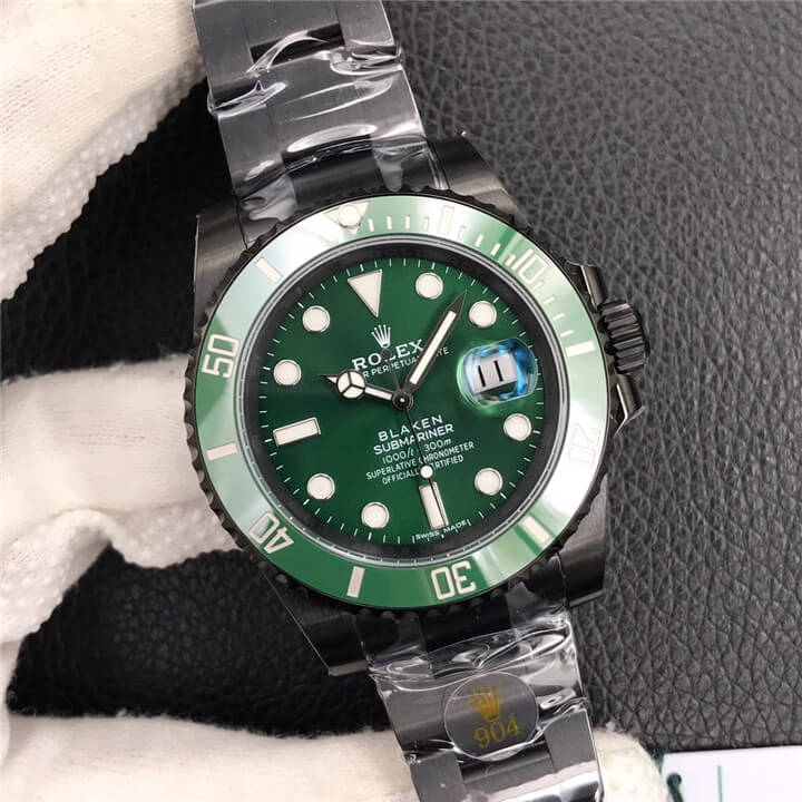 劳力士 Rolex 潜航者 德国Blaken改装厂 SUBMARINER DATE LV 绿水鬼