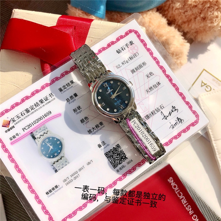 【原厂配件组装】欧米茄 碟飞系列 典雅系列腕表系列 424.10.27.60.53.003(奥比斯)